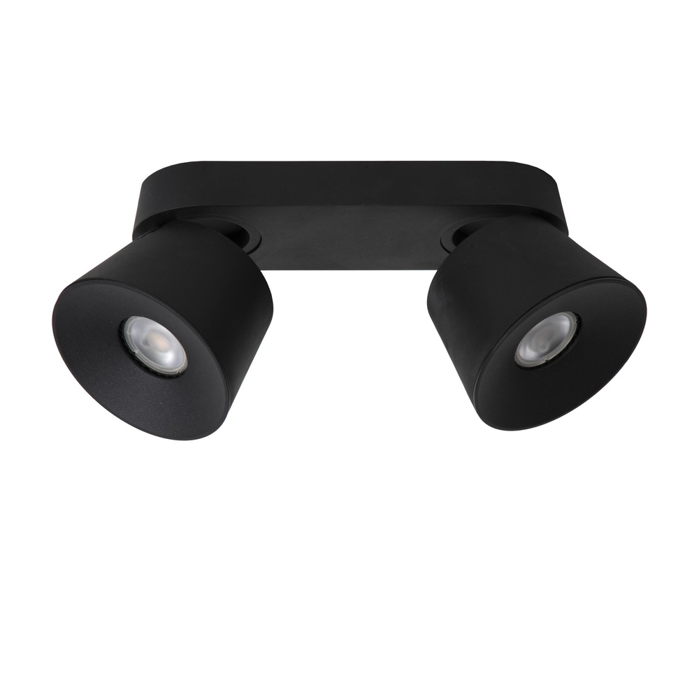 Lucide PlafondspotTrigono dubbel zwart - 09935/02/30